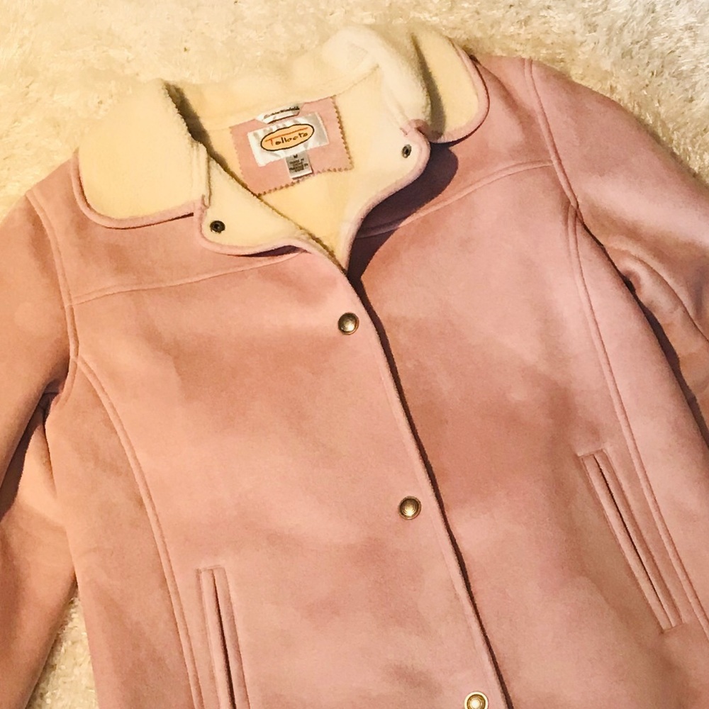 Talbots Pink Suede Jacket 55% Sale